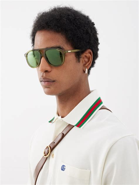 red black green gucci sunglasses|Gucci aviator sunglasses on sale.